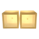 Set of 2 luminous cubes "lux-us" in polyethylene – Max Kistner – 42 x 42