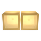 Set of 2 luminous cubes "lux-us" in polyethylene – Max Kistner – 42 x 42