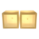 Set of 2 luminous cubes "lux-us" in polyethylene – Max Kistner – 42 x 42