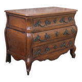 Curved Louis XV style chest of drawers known as a “tomb”