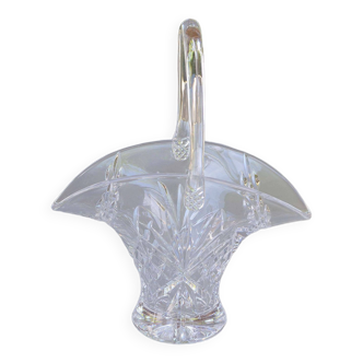 Vase-Panier en cristal