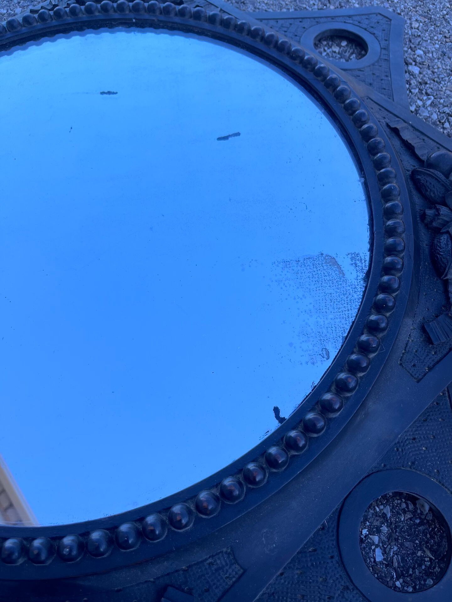 Mirror carved wood art deco