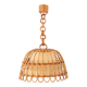 Mid-century Spanish rattan pendant lamp