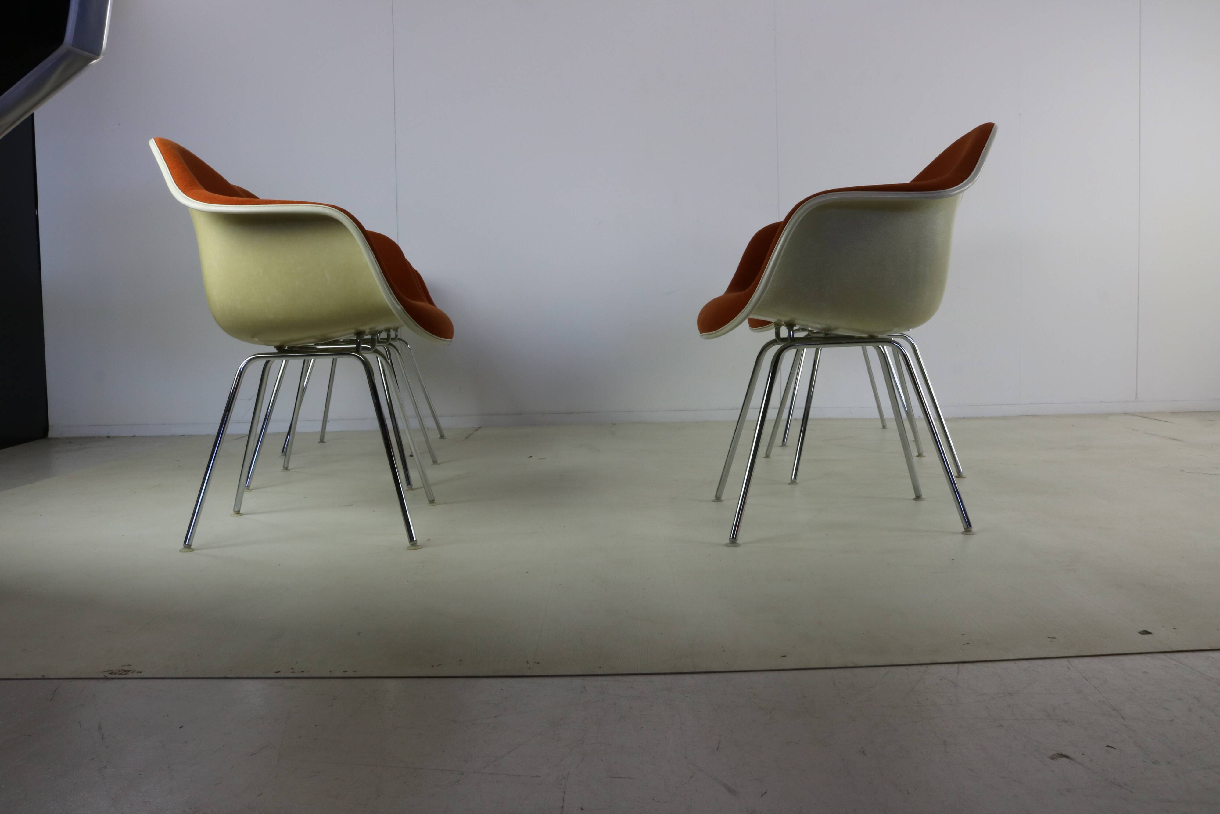 Set of six dining chairs by Charles Eames