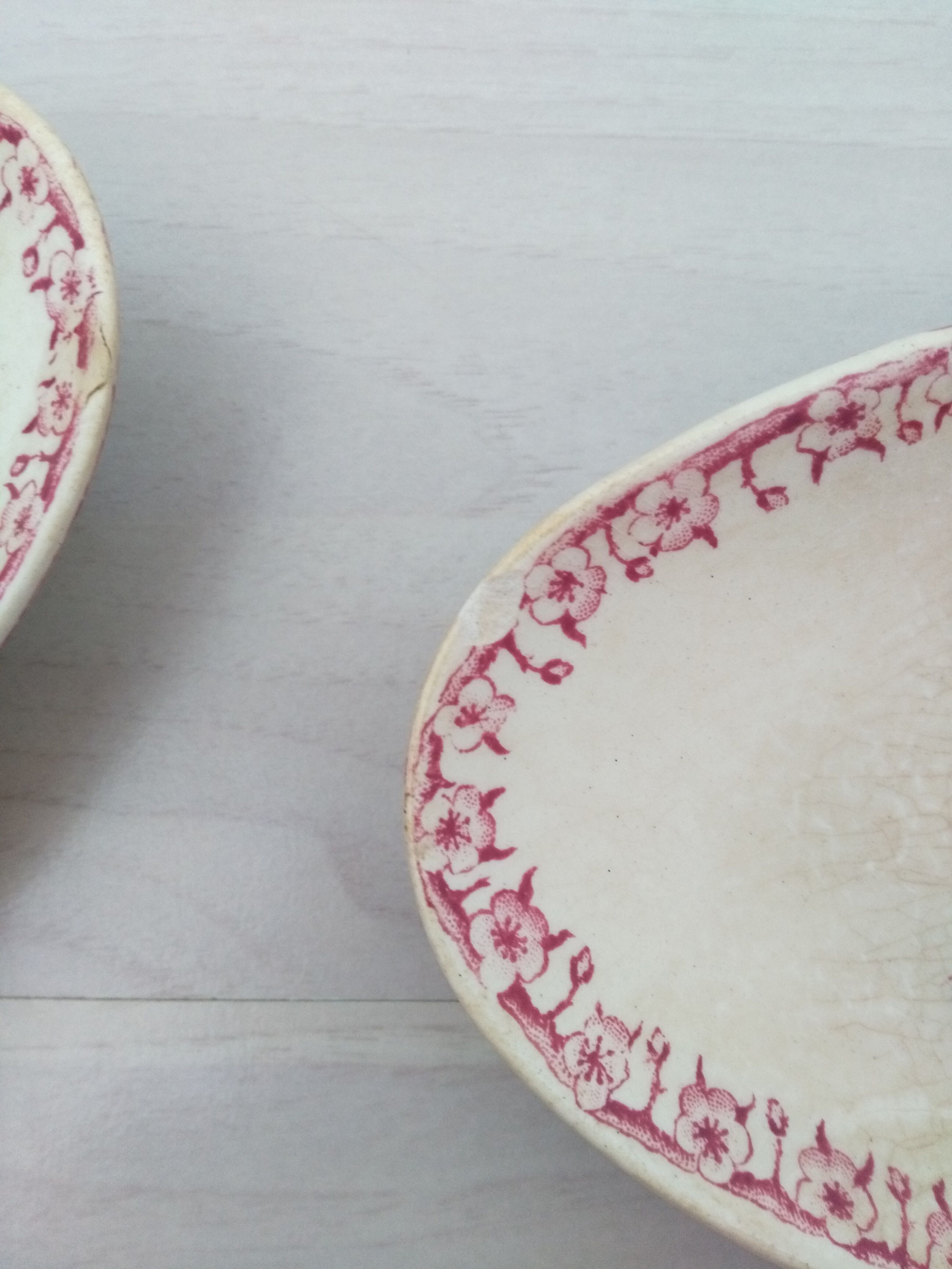 Ravier in iron earth of Gien model Pink hawthorn