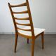4 Scandinavian chairs, teak with boucle seats.