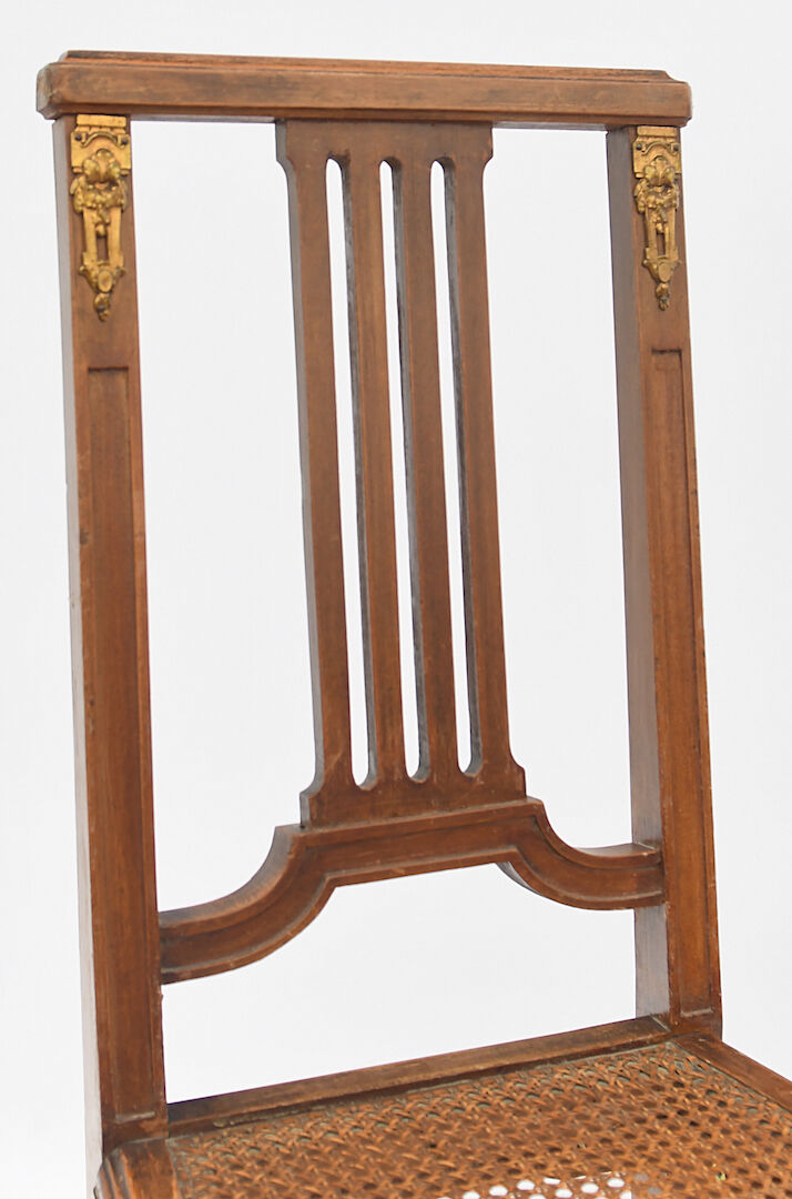 Pair of chairs canned from the 1900s period