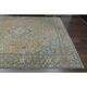 1960s Vintage Persian Handmade Wool Cotton Yellow Area Rug 284x366