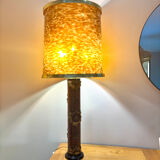 Lamp with printing roller