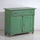 Central European pine commode with original green paint – Tyrol, circa 1890