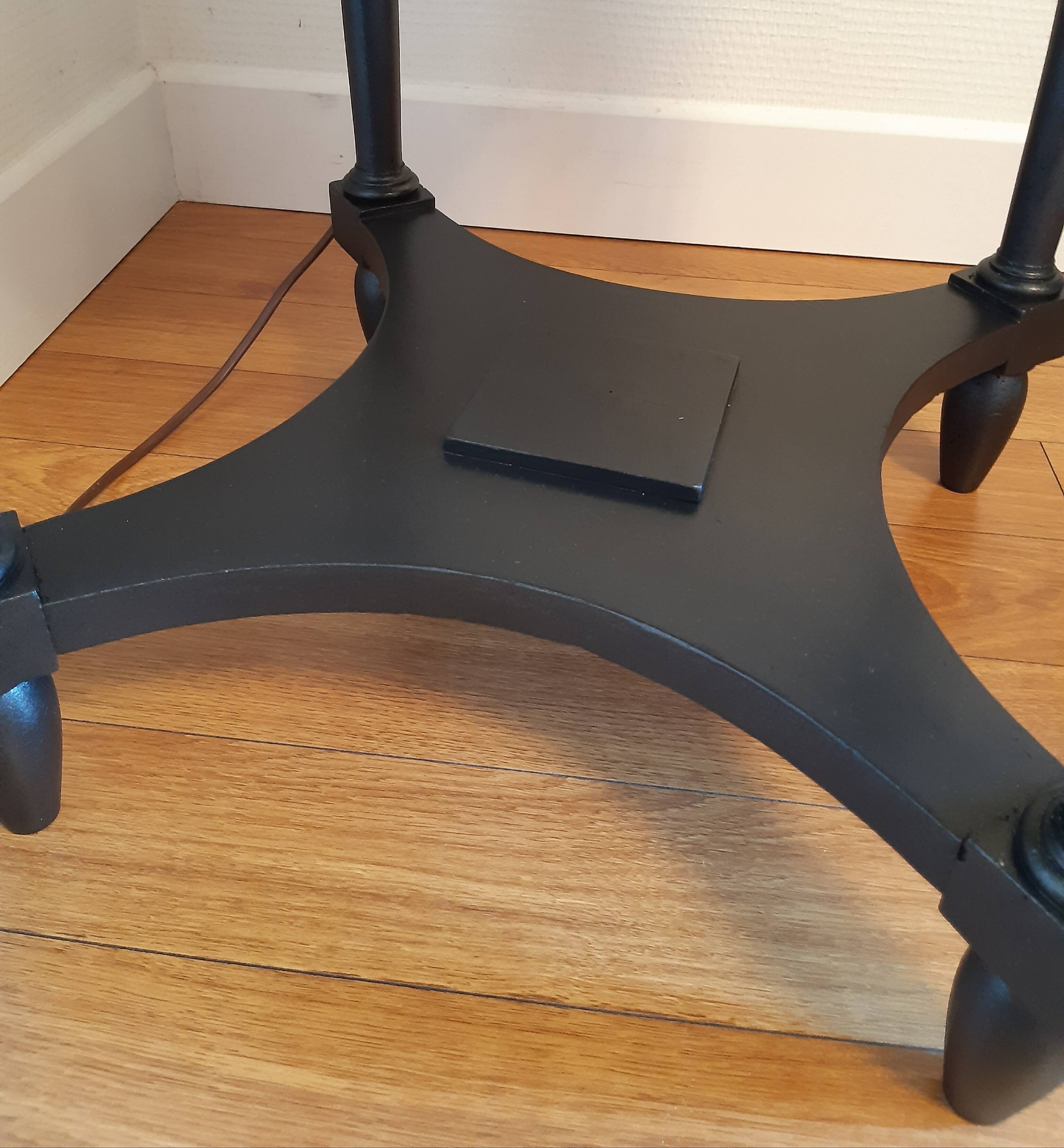 "Black steel" tea table, art deco 1920