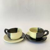 4 Cerenne Vallauris cups, 1950s