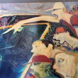 Painting Alain Richard oil on panel