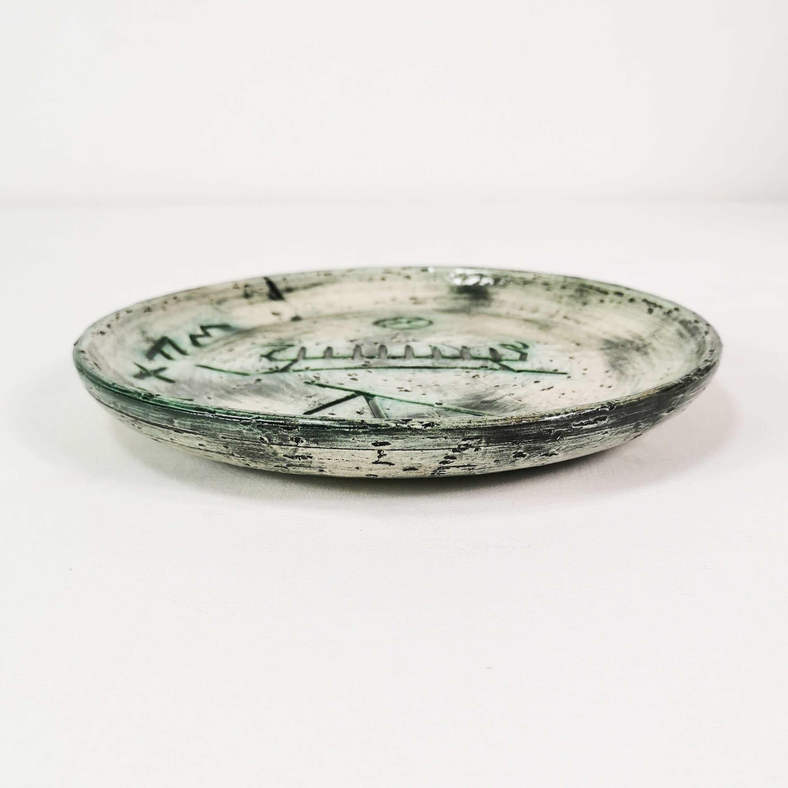 Assiette murale en céramique, Arol, Norvège, années 1960