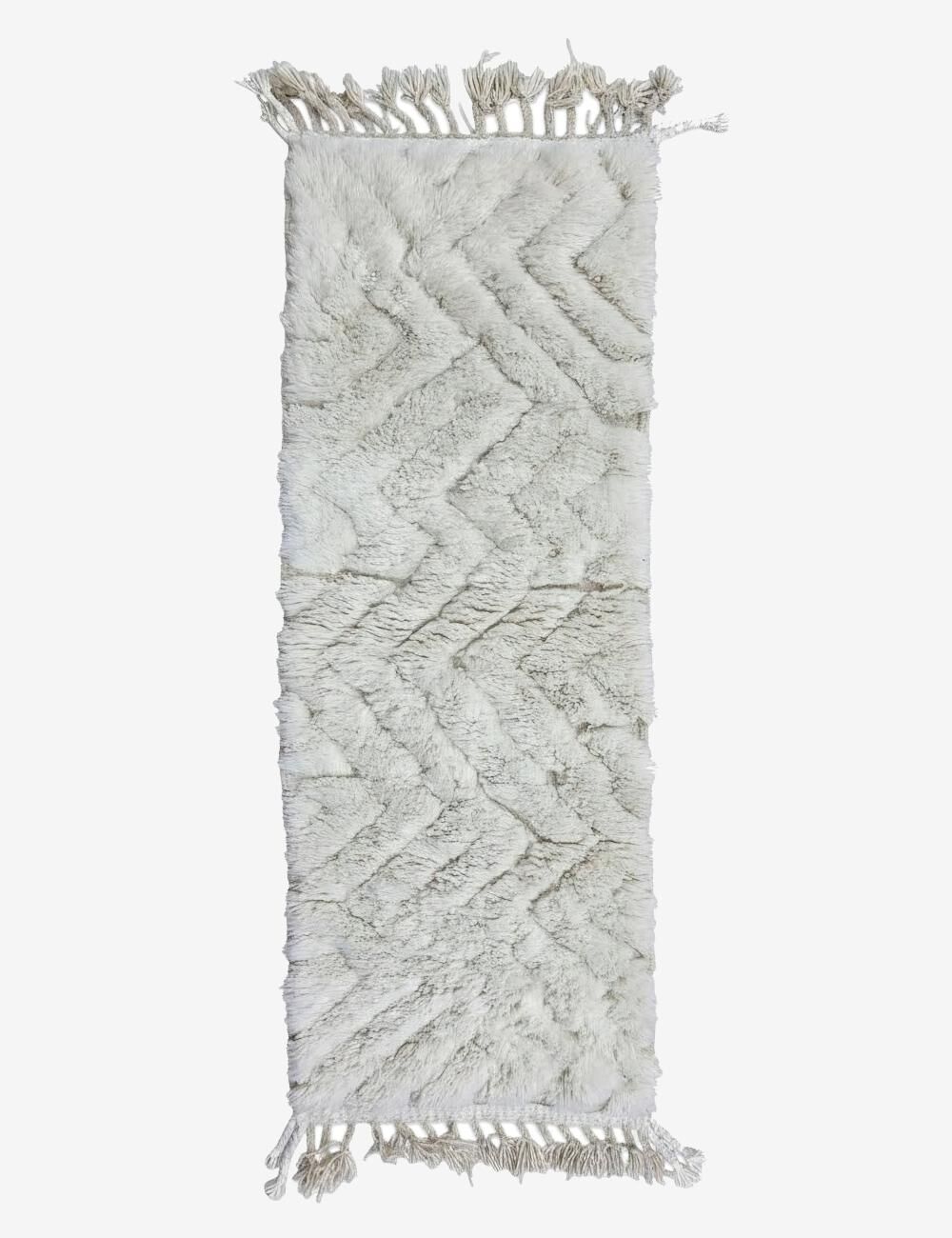 White Hallway Rug - 191 x 70 cm