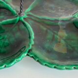 Vintage Glazed Ceramic Barbotine Dish