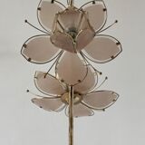 Hollywood Regency Lotus Flower Floor Lamp, Italian Design 1970s