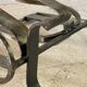 Vintage Brutalist Steel Magazine Rack