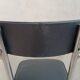 Vintage office chair in chrome metal and faux leather.