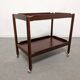 Rosewood serving table on wheels by Opal Möbel from the 60s/70s