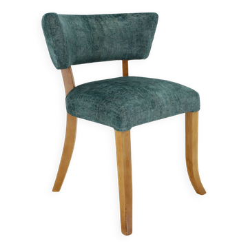 1950s Side Chair in Velvet , Italy