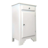 Vintage buffet/confiturier in white/greige painted wood.