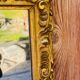 Antique gilded mirror 27x24cm