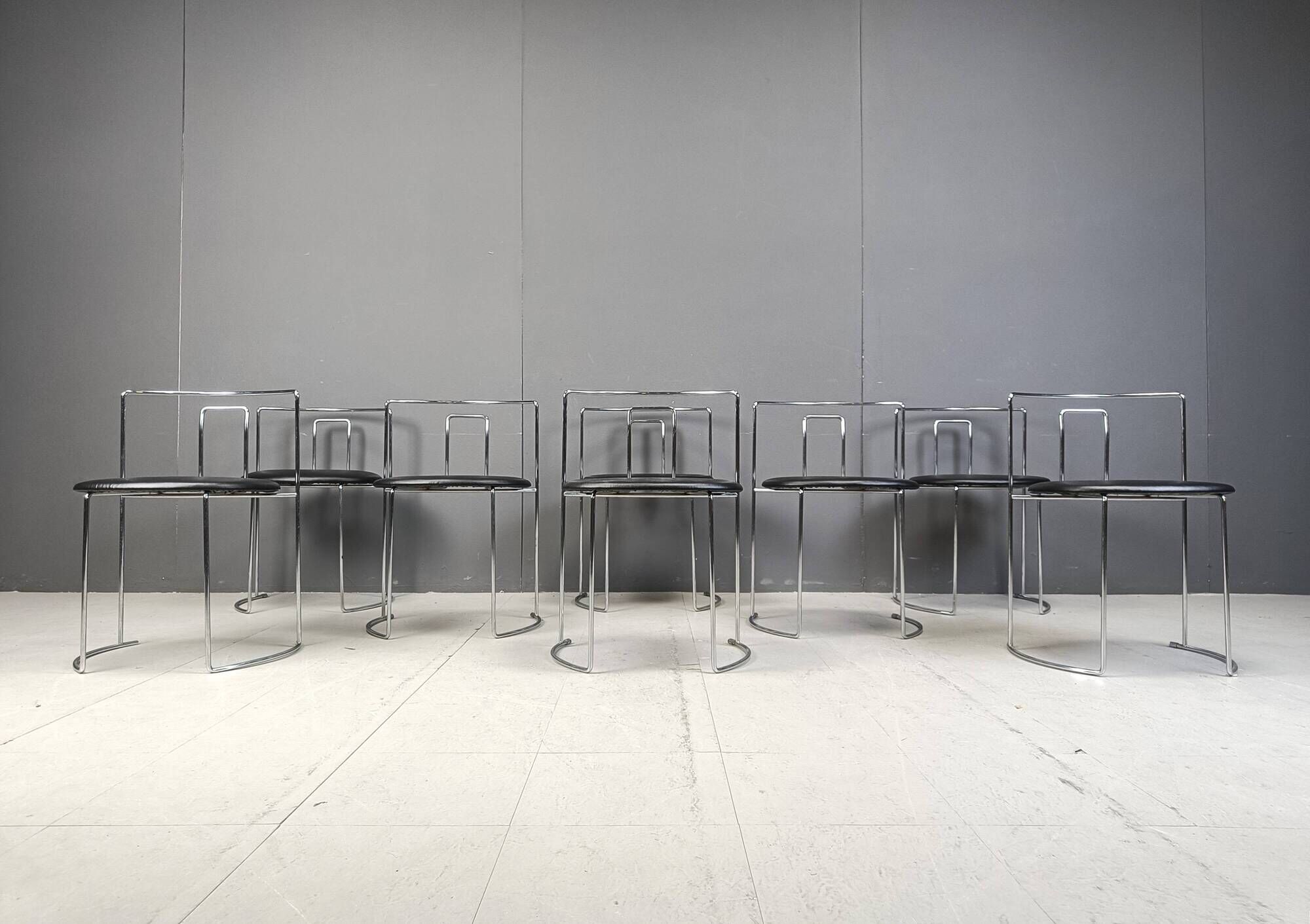 Set of 8 Gaja chairs by Kazuhide Takahama for Studio Simon, 1980s