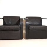 Otto Zapf Arcona ensemble de 2 fauteuils en cuir pour Art Collection