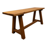 Solid oak bench
