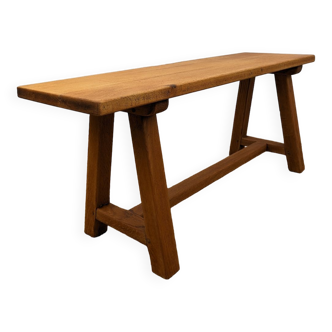 Solid oak bench