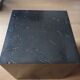 Paper press bookends cube black marble - 1970s