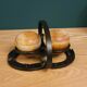 Grès du Marais - salt and pepper salt and pepper on horseshoe support
