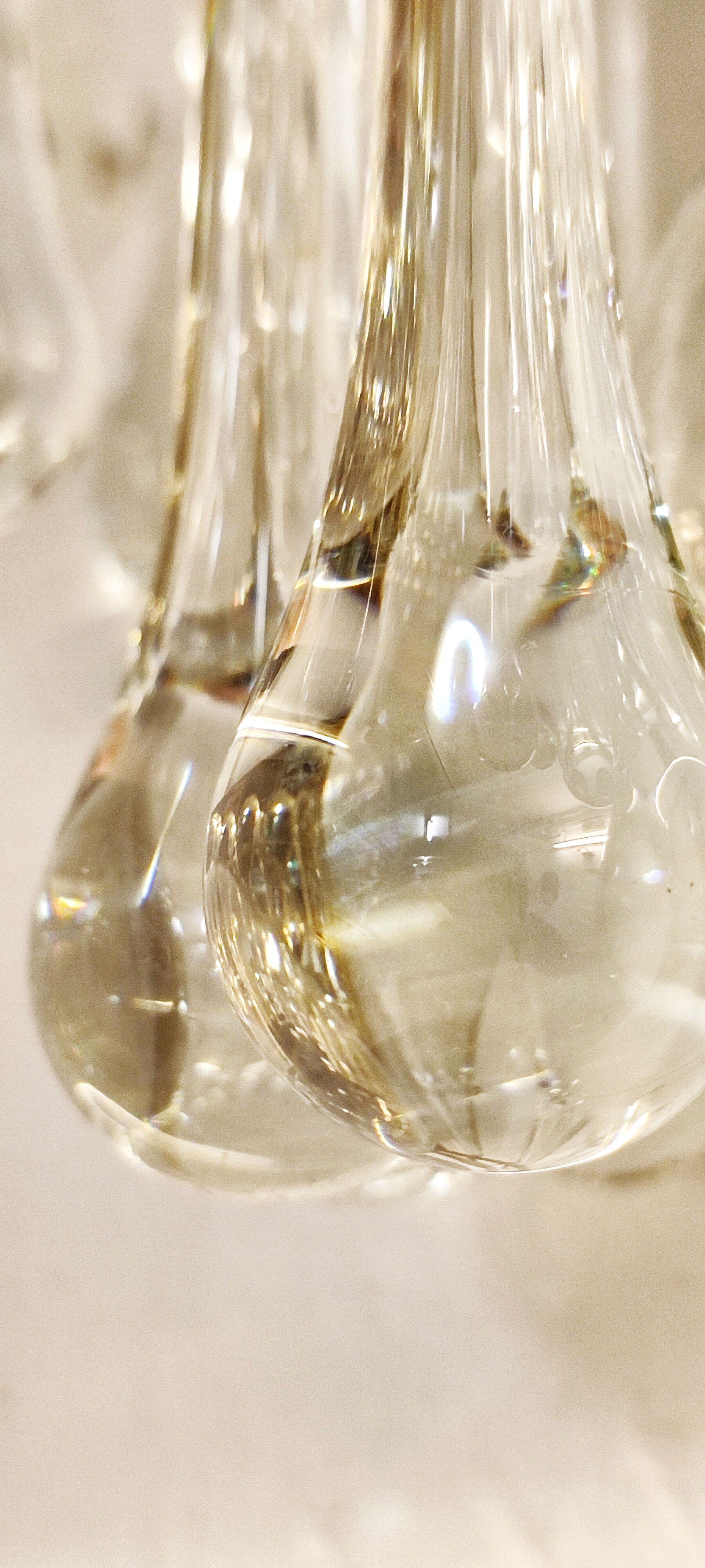 Wall lamp "Venini" of crystals. Italy 1970s