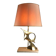 Hollywood Regency modernist stylized fish table lamp / sculpture, bro