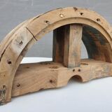 Half-moon arch transom in solid wood