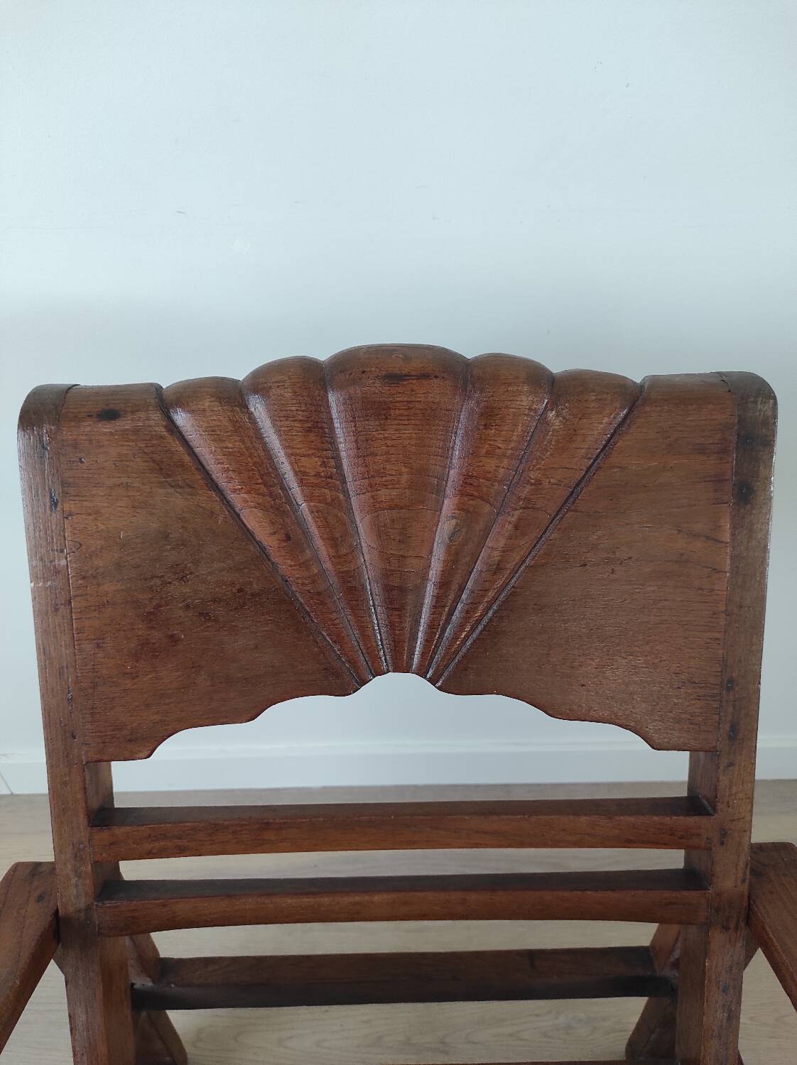 Burmese teak armchair
