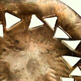 Decorative cup - patinated bronze pocket emptier - Vintage, Design, Brutalist