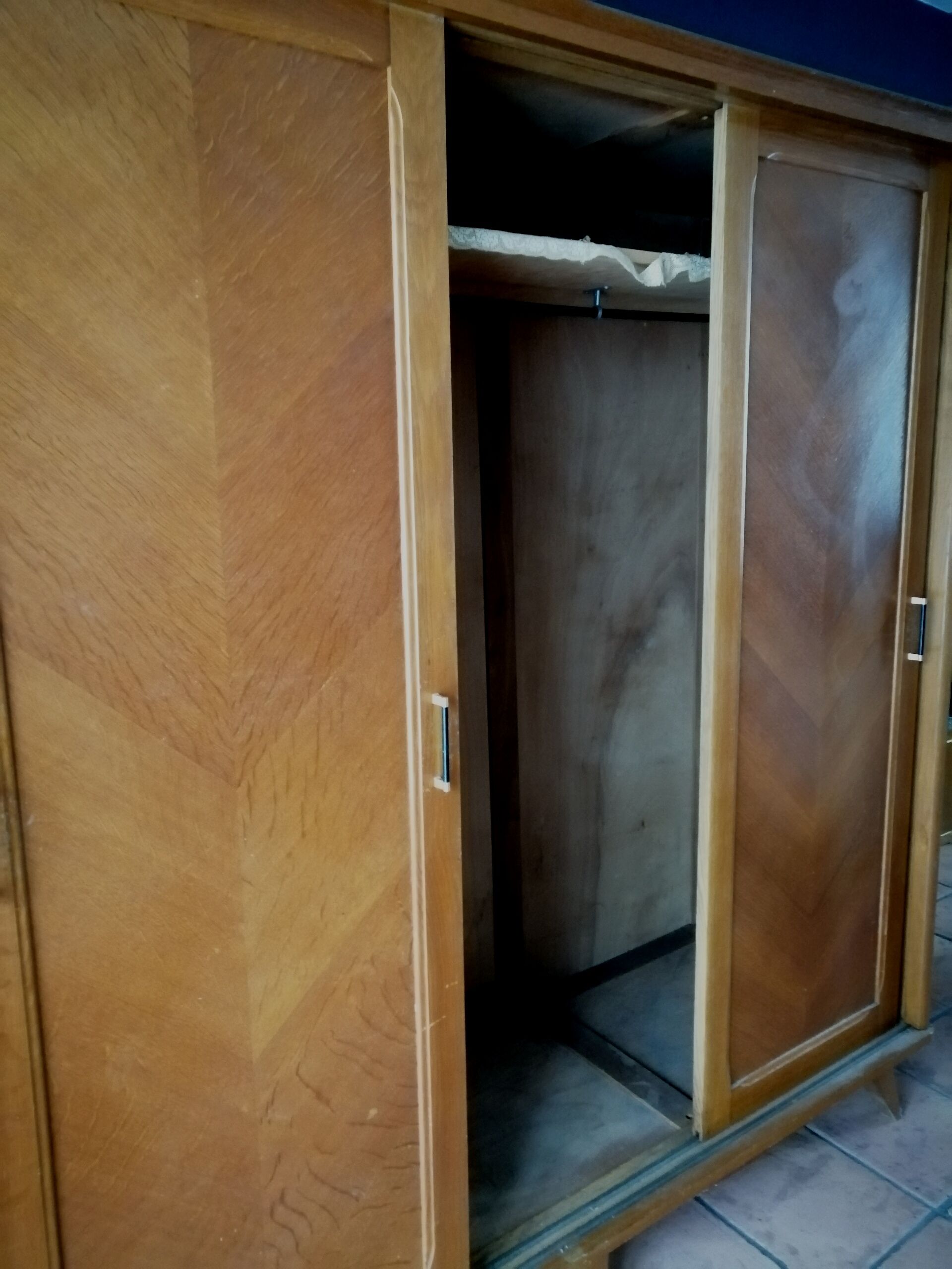 50s wardrobe - sliding doors