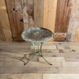 Old garden or bistro pedestal table