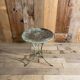 Old garden or bistro pedestal table