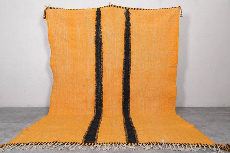 Honey orange Moroccan rug 150/250cm