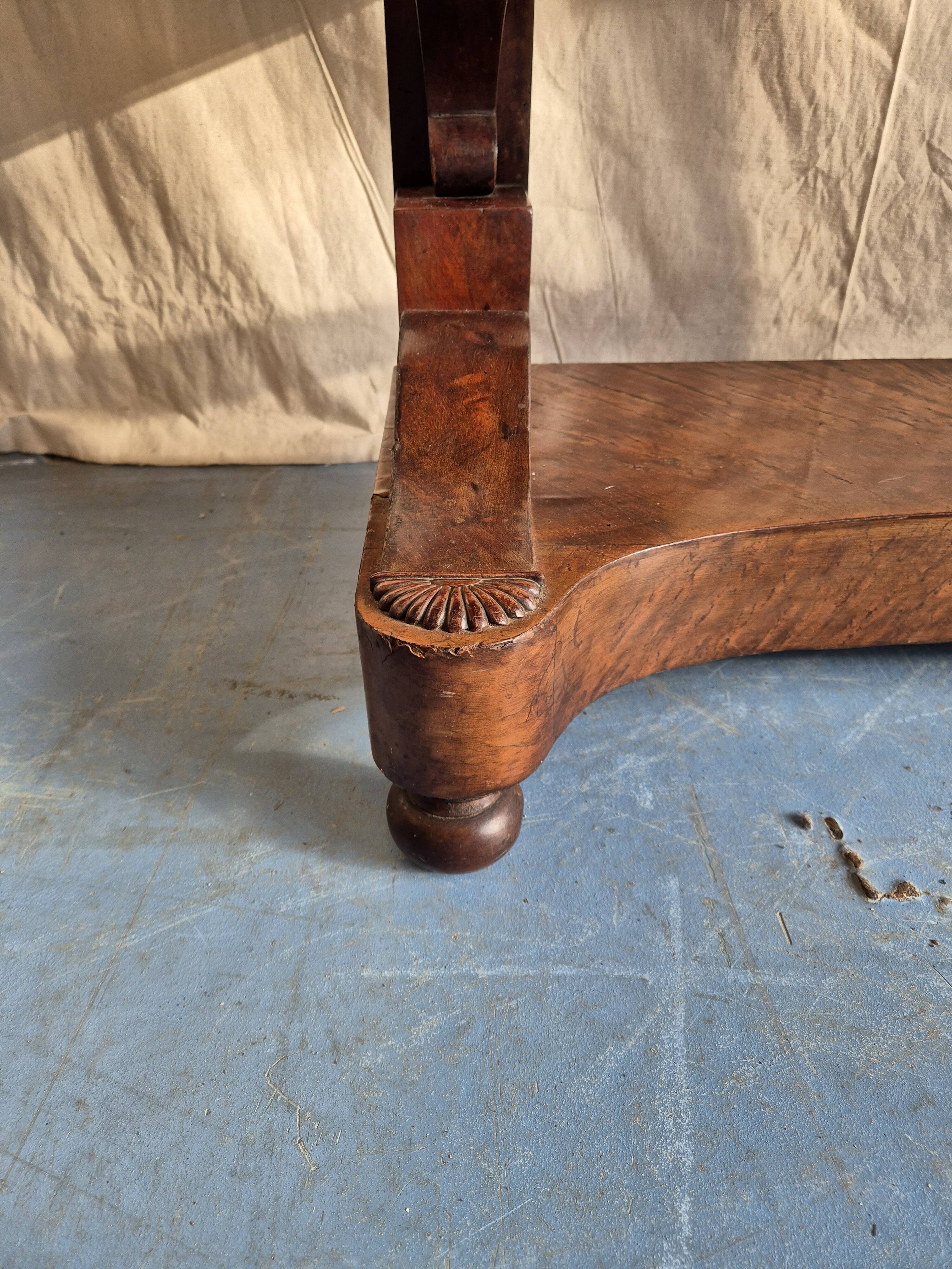 Mahogany console