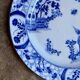 Round Creil and Montereau dish in blue earthenware, "Japan" service circa 1895