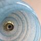 Blue Clichy glass Art Deco suspension