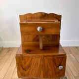 Art Deco veneer bedside table 30s