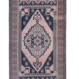 Tapis vintage turc de Oushak, tissé à la main 123x207 cm
