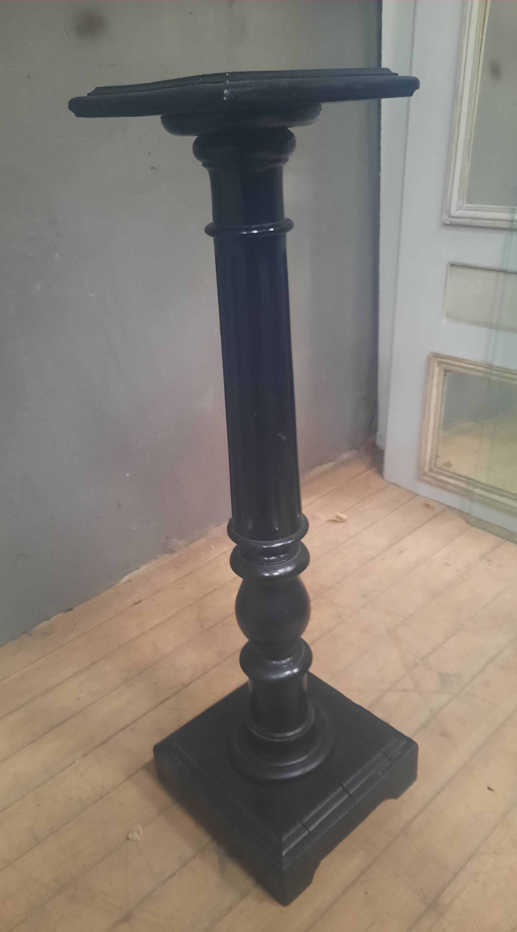 Louis XVI style selette in blackened wood