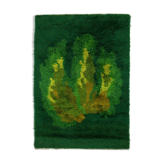 Scandinavian 20th century modern rya rug.  200 x 140 cm (78.74 x 55.12 in)