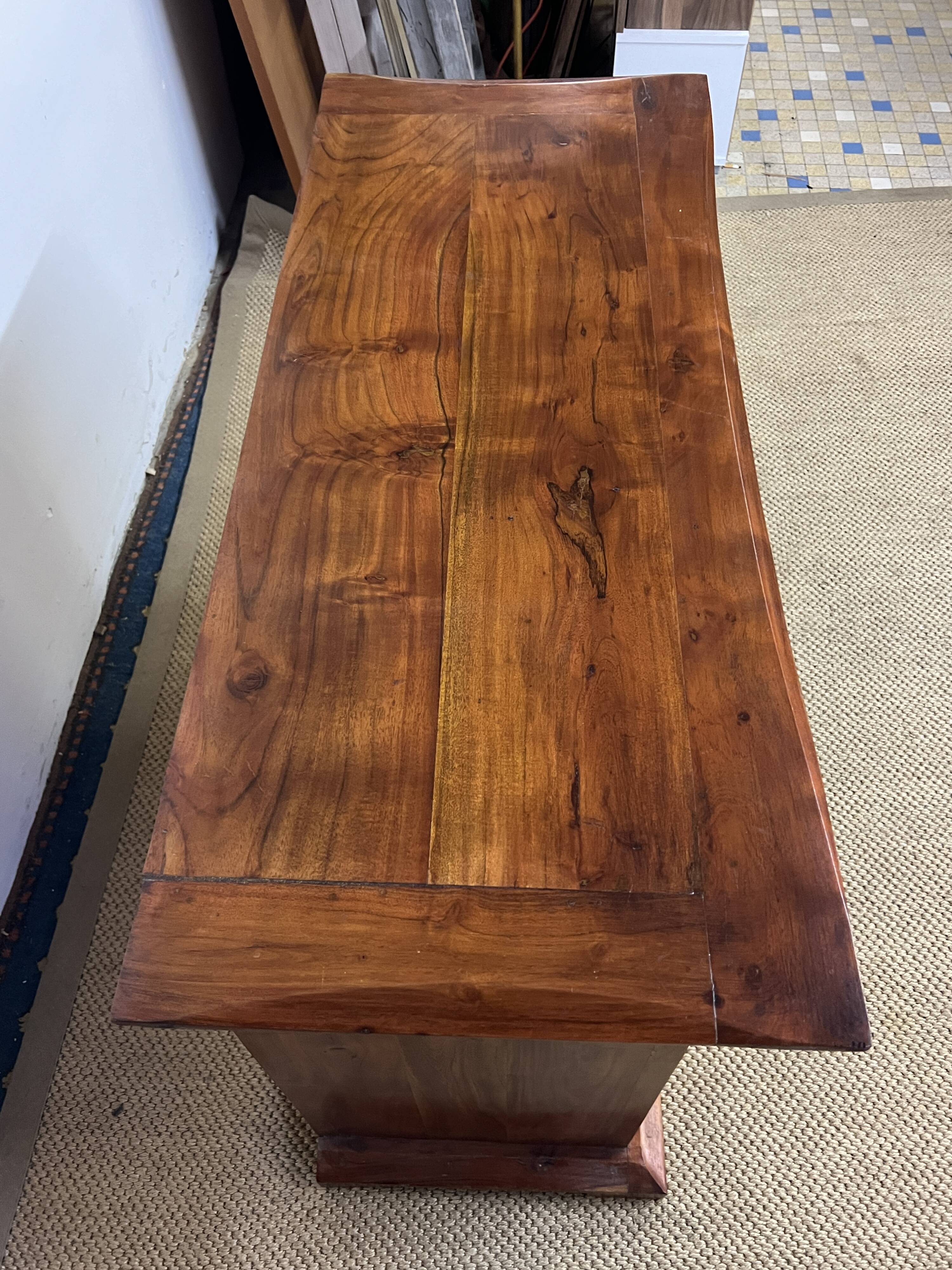 Solid acacia wood sideboard 4 doors, 2 drawers